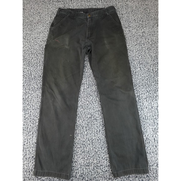 Carhartt Other - Carhartt Carpenter Pants‎ Mens 36x36 Dark Gray Distressed Workwear Cotton Canvas